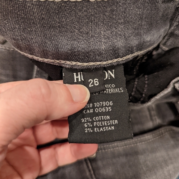 Hudson Gray Skinny Jeans Lowrise - Picture 7 of 9